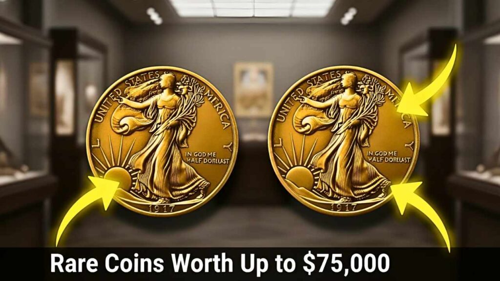 1917 Walking Liberty Half Dollar Value in 2025 – Rare Coins Worth Up to $175,000
